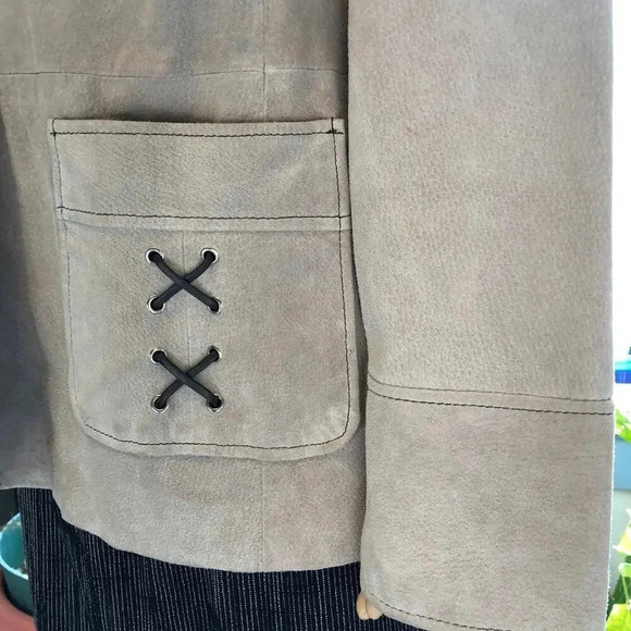 Vintage Colebrook 100% Leather Women Jacket Plus Size 14/16 Pockets - Picture 11 of 12